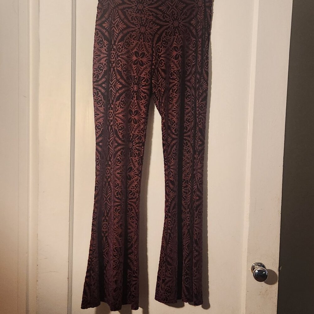 Warrior Within Velvet Flare Slim Bell Pants